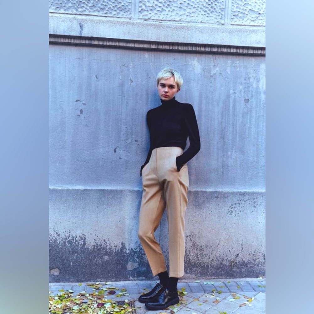 ZARA HIGH WAIST TROUSERS